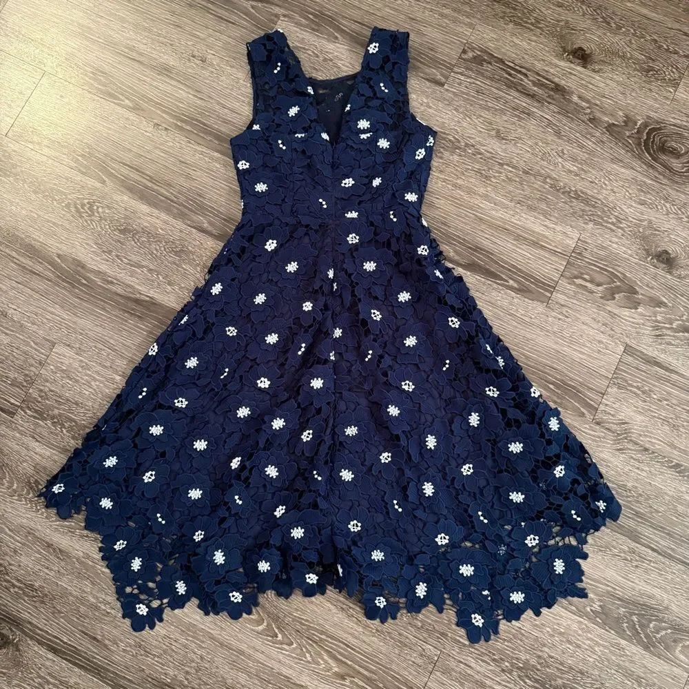 Milly Annemarie 3D Poppy Lace Sleeveless Dress